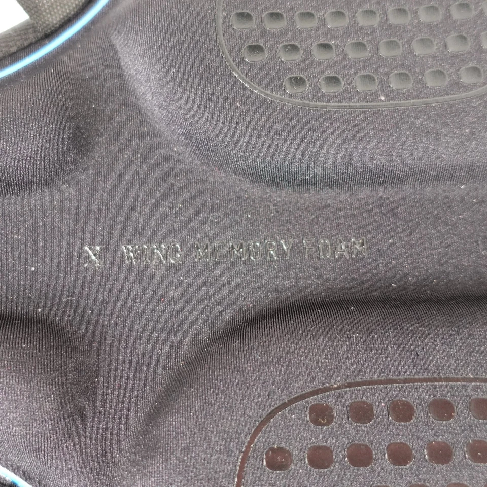 Housse De Selle De Vélo En Mousse À Mémoire X Wing Noir Bord Bleu Confortable - Photo 3/4