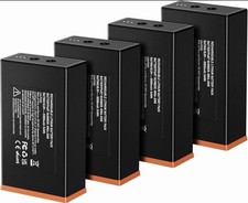 4-Pack Battery for Moultrie Edge, Edge Pro, Edge 2 Camera - 5000mAh Compat