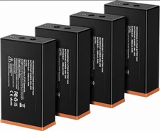 4-Pack Battery for Moultrie Edge, Edge Pro, Edge 2 Camera - 5000mAh Compat