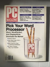 PC Magazine NOV 1989 Vol. 8 No. 20 Back Issue COMPUTER Magazine Word Processing