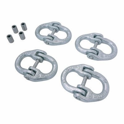 4 Pcs G80 Hammerlock Coupling Link, 3.15 Ton (6900 lb WLL) Hot Dipped Galvanized