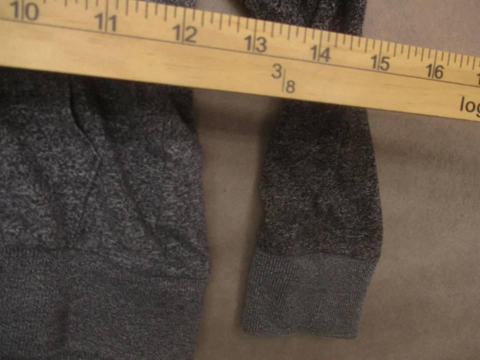 VOLCOM Talla 5 Niños Gris Mezcla de Algodón Ligero Cremallera Gimnasio Atlético Sudadera con Capucha 504 Foto 3 de 4