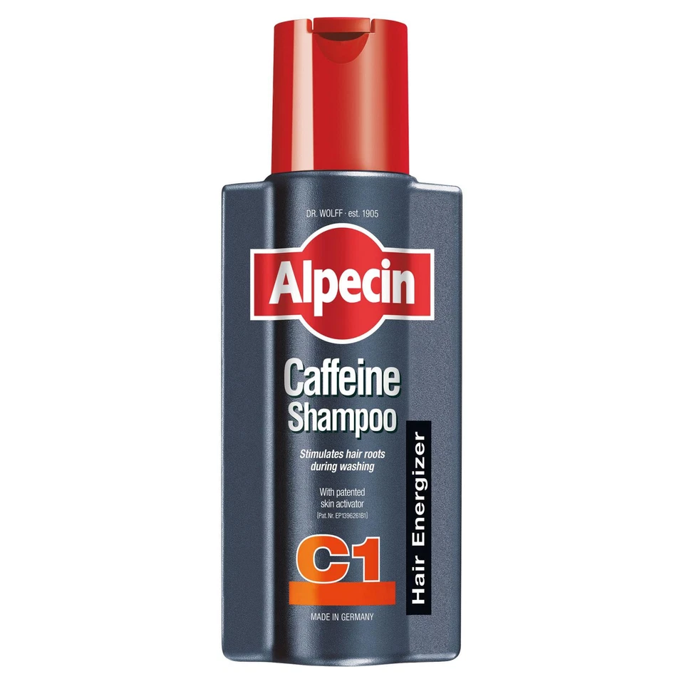Alpecin Caffeine Shampoo, with Caffeine, for Men 250ml, Hair Recharger