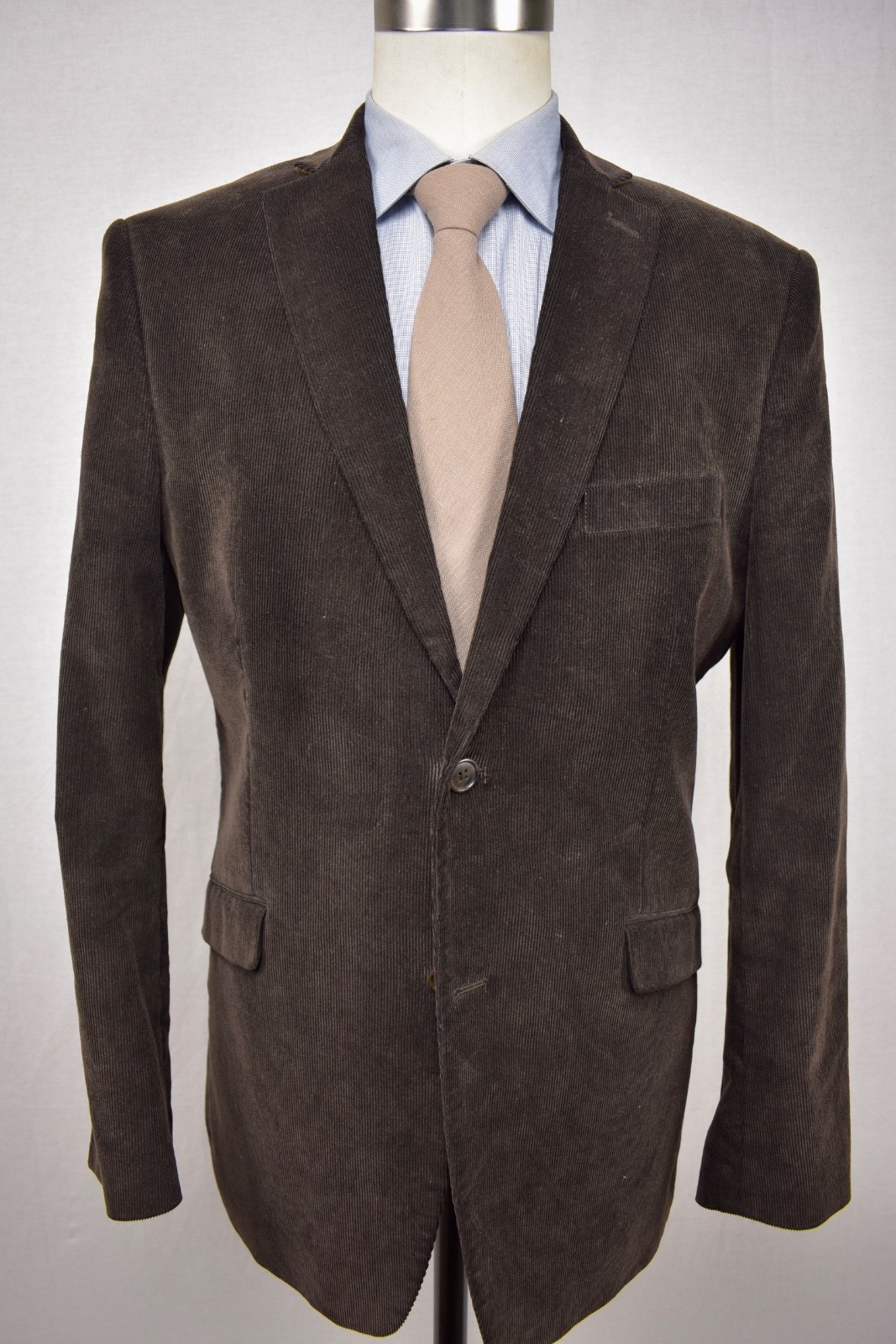 Madison Solid Dark Brown 100% Cotton Corduroy Two… - image 1