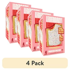 Legendary Foods Protein Pastry - Strawberry 4 Pack | Protein Snack Keto Friendly