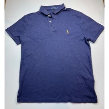 Polo Ralph Lauren Navy Blue Polo - Size S Custom Slim Fit