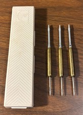 Vintage 1988 18g Unicorn Metal Tip Darts set of 3 w/ case -no flights included