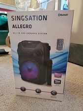 Singstation ALLEGRO Karaoke Machine Bluetooth 5.0 Wireless Microphone BRAND NEW