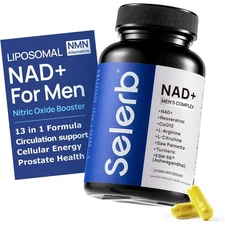 Selerb Men's Health Supplement Prostate Support with Resveratrol and CoQ10