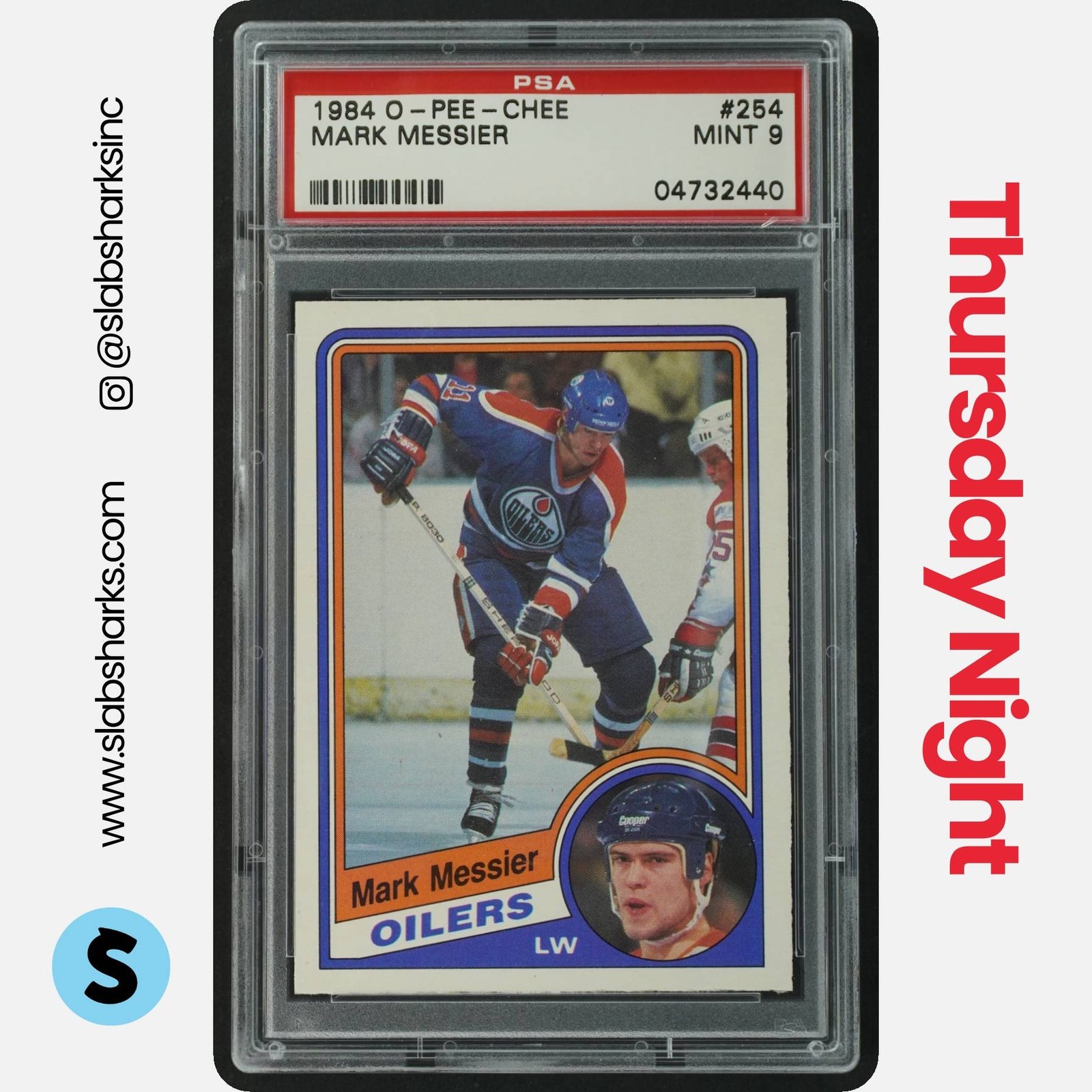 1984 O-PEE-CHEE #254 MARK MESSIER PSA 9