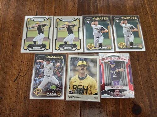 x7 Paul Skenes 2024 Topps Prizm Baseball Rookie Card RC lot Pittsburgh Pirates!
