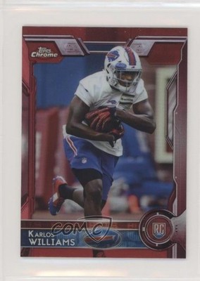 2015 Topps Chrome Mini Rookies Red Refractor 2/5 Karlos Williams Rookie RC h3a