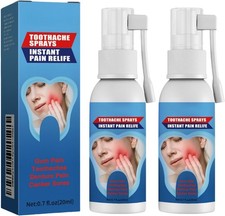 2PCS Toothache Pain Relief for Adult,Toothache Relieving Spray,Oral Care Spray,