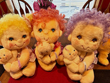 Kenner Hugga Bunch Collection Plush Play Dolls Lot of 3 1985 Precious Hugs