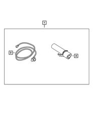 Genuine Mopar Engine Block Heater Cord 68093127AC