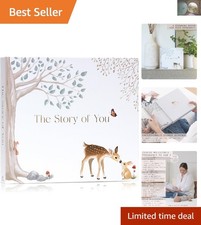 Luxurious Baby Memory Book with Slipcase - Record 5 of Cherished Moments