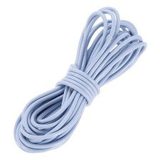 5.5 Yard 3mm Round Leather Cord Lacing String for DIY Crafts, Light Purple