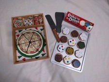 Melissa Doug Play Food Lot Pizza Party Cookie Dough Sets
