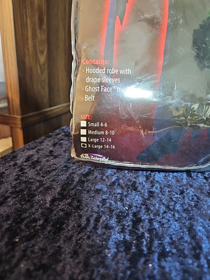 Scary Scream Ghost Face Horror Robe Child Halloween Costume One Size @F - Image 4 of 4