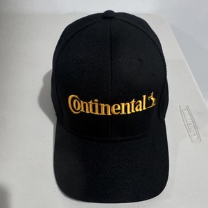 OTTO Continental Embroidered Black Cap One Size Fits Most Made in Myanmar