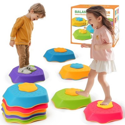 GWING Stepping Stones for Kids, 5Piece Balance Stones with SOUND EFFECTS & No...