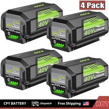 4x 40V Battery For Ryobi 40V Lithium OP4060 OP4030 OP4050 OP40602 OP40261 8.0Ah
