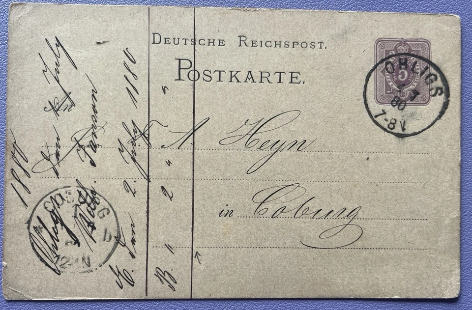 RAR! Original handgezeichnetes Angebot Solingen Messer F.W. Jansen - PK 1880 - Bild 2 von 4