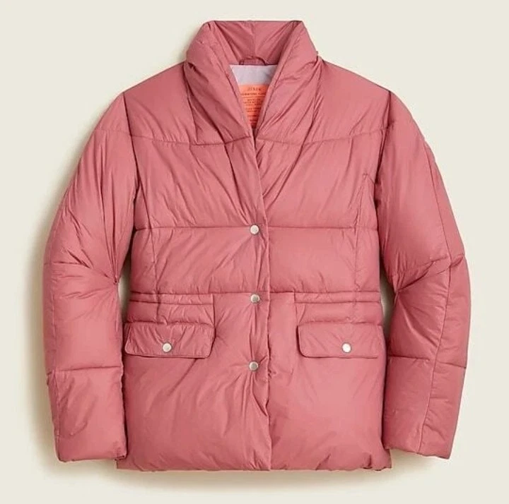 XXL J.CREW Woman Modern Dusty-Rose ALPS PrimaLoft PUFFER Warm Coat JACKET BA595 - Image 4 of 4