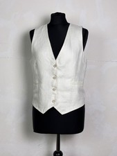 DANIELS Sommer Leinenweste tailliert Offwhite...
