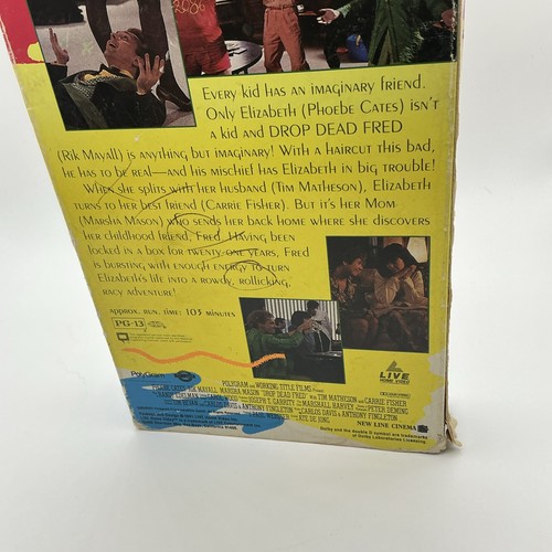 Drop Dead Fred (VHS, 1991) Phoebe Cates, Rik Mayall, Carrie Fisher - Picture 7 of 10