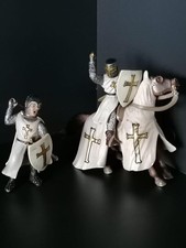 Schleich Ritter/Pferd/Soldat Kreuzritter- Set 70034+70037 aus 2003 benutzt