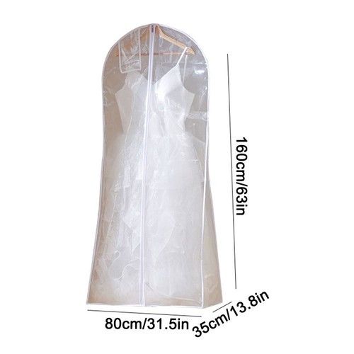 1Pcs Transparent Wedding Dress Dust Cover Protective Cover Home Wardrobe - Picture 6 of 15
