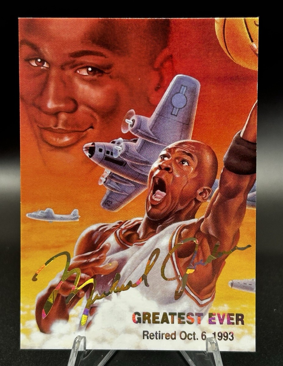 1990's Michael Jordan “Greatest Ever” Retired 1993 Promo Gold