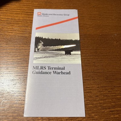 VTG LTV Missiles & Electronics: MLRS Terminal Guidance Warhead Military Brochure