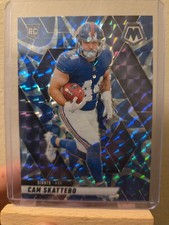 2025 Panini Mosaic - Rookies Cam Skattebo #305 Reactive Blue Mosaic Prizm (RC)