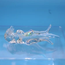 Vintage Hand Blown Art Glass Miniature SEAL 4" LONG Animal Figurine DECOR