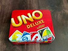 UNO Deluxe 2012 (Complete with Score Pad, Pencil, and Instructions) Tin