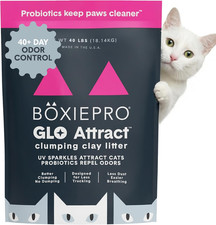 Boxie Probiotic Cat Litter, 40 Day Odor Control, Clumping Clay Kitty Litter, Odo