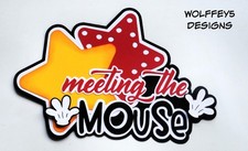 CRAFTECAFE DISNEY MICKEY KID TITLE premade paper piecing scrapbook PIece diecut