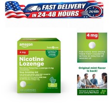 Nicotine Polacrilex Lozenges 4 mg Mint Stop Smoking Aid 144 Ct