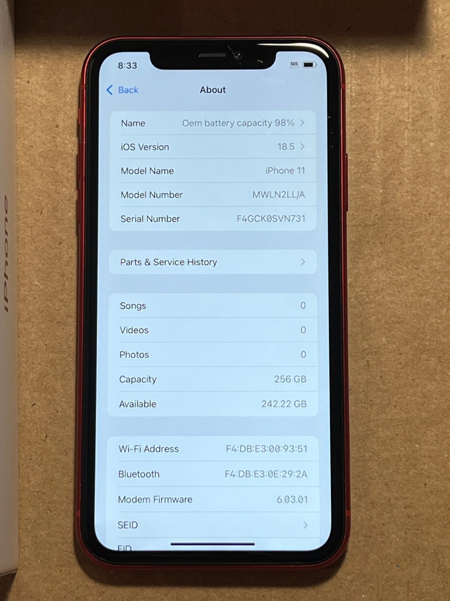 Apple iPhone 11 - 256GB Red Unlocked A2111 READ | eBay