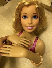 Frisier Puppe  Kopf frisierkopf Barbie mit Hände NP80€