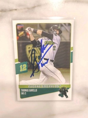 Thomas Gavello Signed IP 2024 Eugene Emeralds Minor Auto Rc Rookie Card Giants