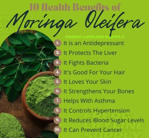 MORINGA PREMIUM 240 caps 6000mg Super alimento Diabetes Obesidad - Imagen 2 de 6