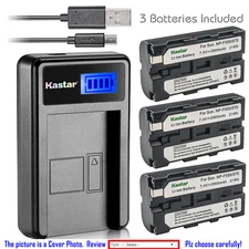 Kastar Battery LCD USB Charger for NP-F570 & Sony CCD-TRV97 CCD-TRV98 CCD-TRV99