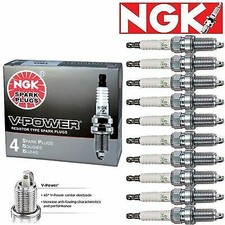 10 Pcs V-Power Spark Plugs NGK 1994-1996 Dodge Ram 2500 8.0L V10 Kit Set
