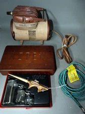 Thomas Industries Sprayit Diaphragm Air Pump, Nozzles, Aire line, Paint Cups