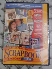Art Explosion Scrapbook Factory Deluxe 2.0 - Sealed-Windows 98-XP-ships Same Day