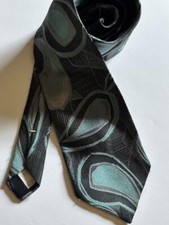 WEMBLEY GEOMETRIC MULTICOLOR DESIGN SILK MENS NECK TIE Made in USA
