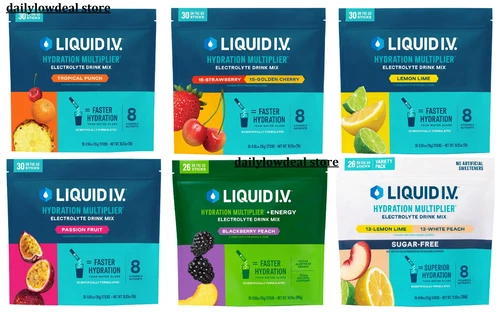 Liquid I.V. Hydration Multiplier 26 OR 30 Individual Serving Stick Packs